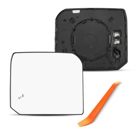 Compatible with Upper BSD Toyota Tundra Driver Side Mirror, 2022 2023 2024 2025, with Blind Spot, Power Heated, Left Side Mirrors Replacement Glass