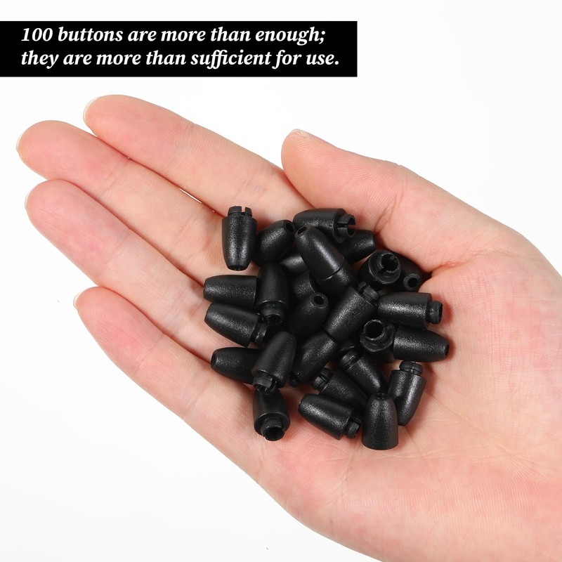 100 PCS Breakaway Clasp, Black Breakaway Lanyard Clasp for Jewelry