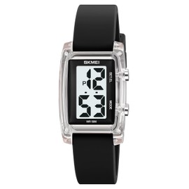 Digital Watches for Unisex Waterproof Sports Watch Easy Read Simple Colourful Wristwatch Mens Womens Watch Rectangle Unique Style Watch for Ladies Boys Girls