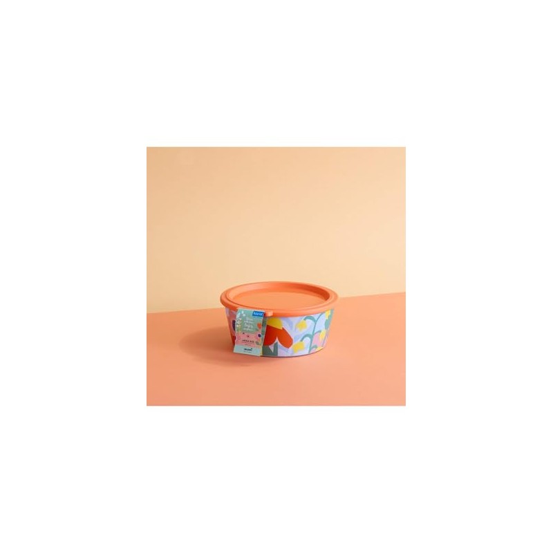 Koziol Bowl with Lid Nora Box 1.3 L Blooms Multicoloured