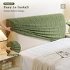 Seivunol Headboard Cover for King Size Bed 150cm Wide, Green