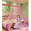 Eimilaly Two-tone Bed Canopy Mosquito Net Pink Purple with 250pcs