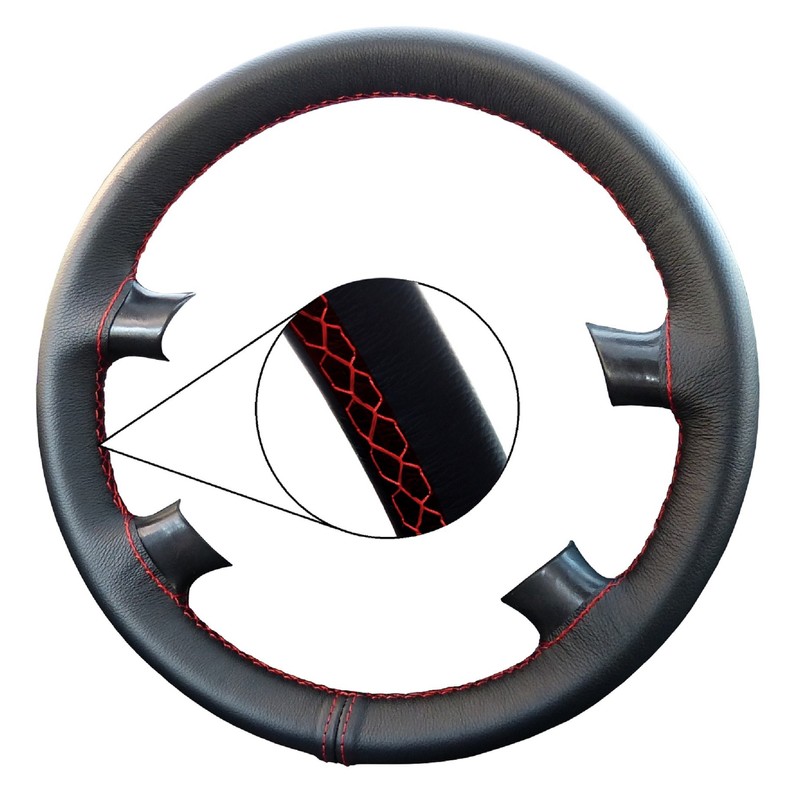 L&P A269-1 Steering Wheel Cover Genuine Leather Steering Wheel Cover
