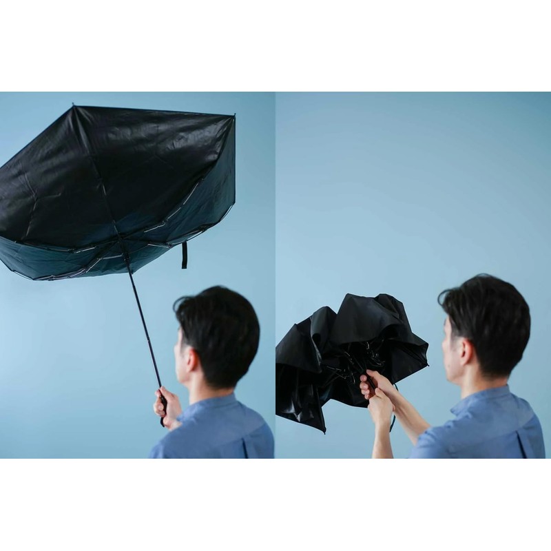 Komiya Shoten Folding Umbrella, For Both Rain and Shine, Men's,