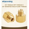 4PCS RV Propane Hose Adapter 1/4" Female NPT x 1/4"