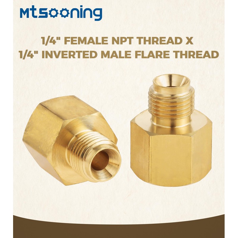4PCS RV Propane Hose Adapter 1/4" Female NPT x 1/4"