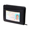 JahyShow 36 Slots Credit Card Holder Wallet Zip Leather Card