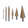 Step Drill Bit Set Universal Triangle Shank HSS High Hardness