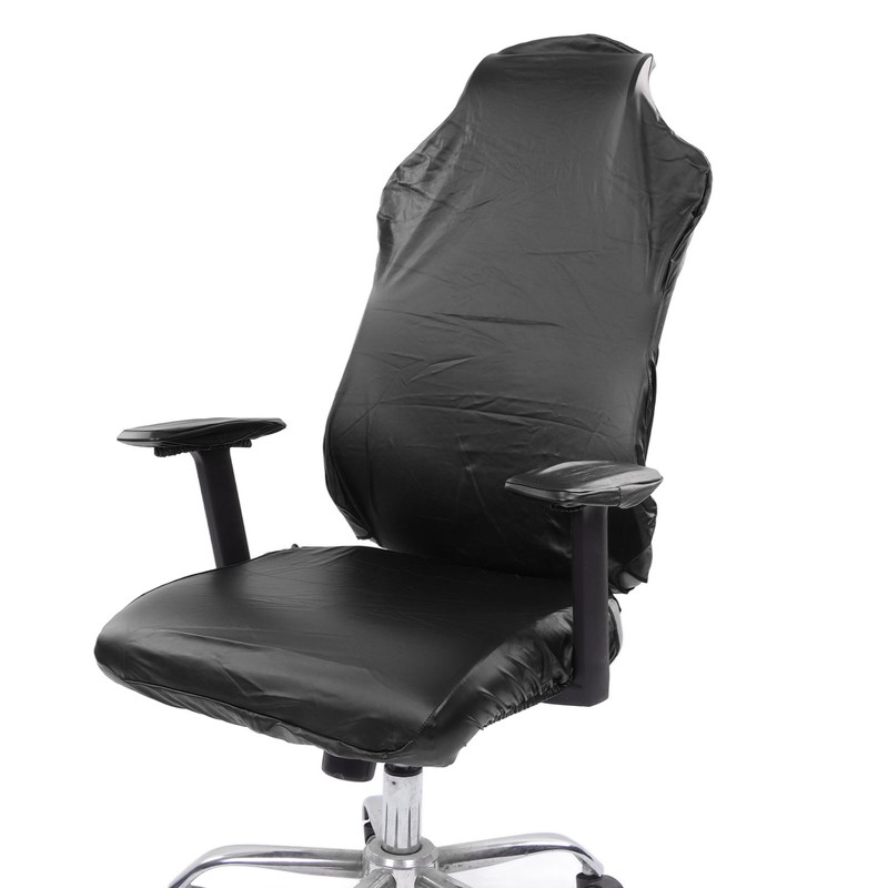 Gaming Chair Covers Comprehensive Protection Stretchable Comfortable Waterproof Black PU