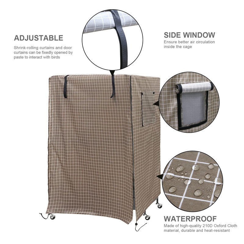 Sonew Bird Cage Cover, Good Night Birdcage Cover with Window,