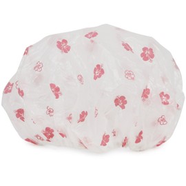 com-four® 6 x Waterproof Shower Caps to Protect Hairstyle, Flexible Shower Caps with Elastic Band with Various Designs, Diameter 22 x 12 cm - [Selection Varies] (Flowers - 06 Pieces)