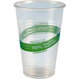 Abena Re-Bio Plastic Drinking Cups: Biodegradable in Nature, No Micro Plastics, Recyclable PP, 7 Oz - 100 Count