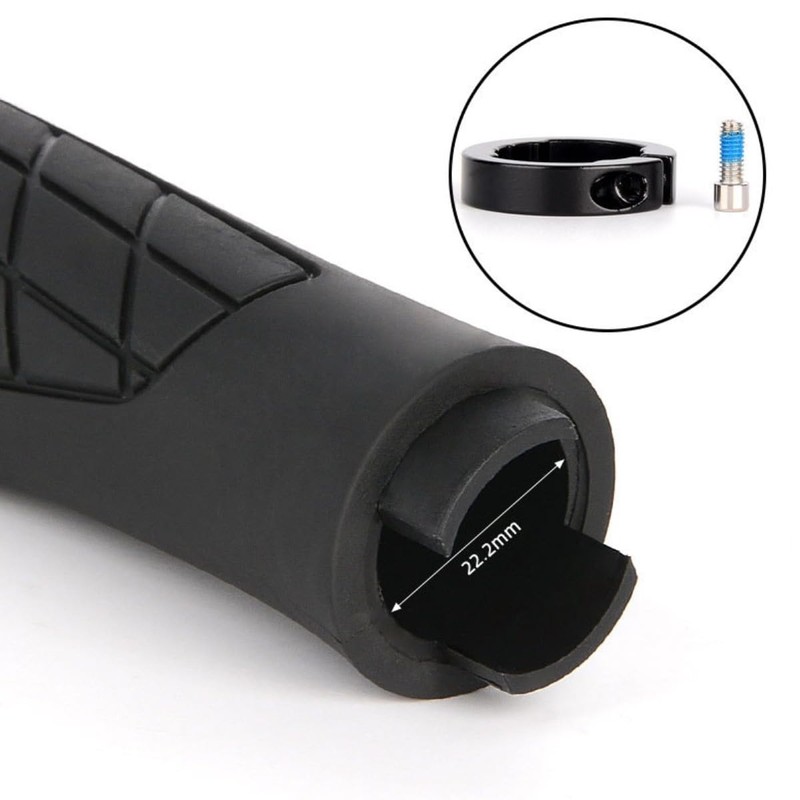 Houson Ergonomic, Non-Slip Rubber Bike Grips - MTB & E-Bike