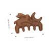 Outanaya Scalp Therapy Comb Wooden Rabbit Pattern Relaxation Massager for