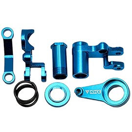 NHX RC Aluminum Steering Bellcrank Set - Blue for Traxxas Slash 4x4