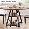 Jocoevol Round Dining Table for 4,Kitchen Dining Room Circle Dinner
