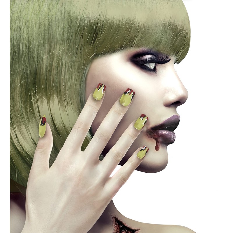 WIDMANN ? Set 12 Nail Zombie/Witch Marcie Womens, Multicoloured, One