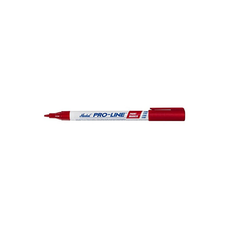 LACO Markal Industrial Marker, Fine & Micro, Red, 96874