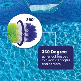 Blue Torrent Pool Brush, 360 Degree Bristles, 3 Pack with 12 Inch, 18 Inch, and 24 Inch Brushes (3 Pack)