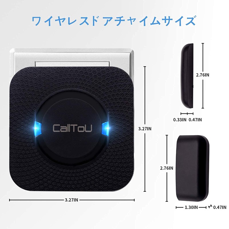 CallToU Doorbell Open/Close Sensor, Magnetic Automatic Door Sensor, Door +