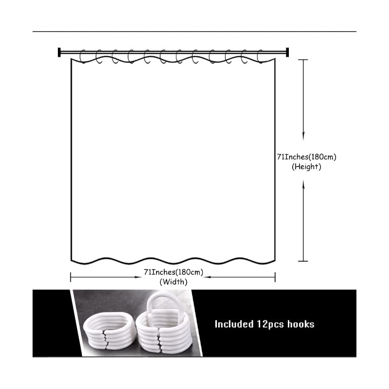 Mr Mrs Shower Curtain for Lover Couples Wedding Bridal Bathroom,