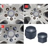 ciciment 20pcs Wheel Nut Caps Covers Include 4pcs locking bolts