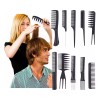 Lecute 10 Peines Peluqueria Estetica Profesional Peinado Barber Set