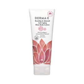 DERMA E Rosehip Almond Anti Aging Shea Body Lotion 8oz Vegan Moisturizer
