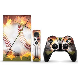 MightySkins Skin Compatible with NVIDIA Shield TV (2017) wrap Cover Sticker Skins Fastball