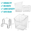 Large Grid Wall Bins - 6Pack Clear Gridwall Accessories Hanging