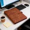 VANRA Leather Padfolio Portfolio Binder Writing Notepad Planner Organizer