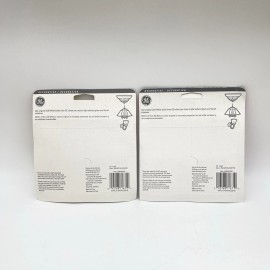 GE 25 Watt Soft White Double Life TYPE B Light Bulbs w/Candelabra Base 8 Ea