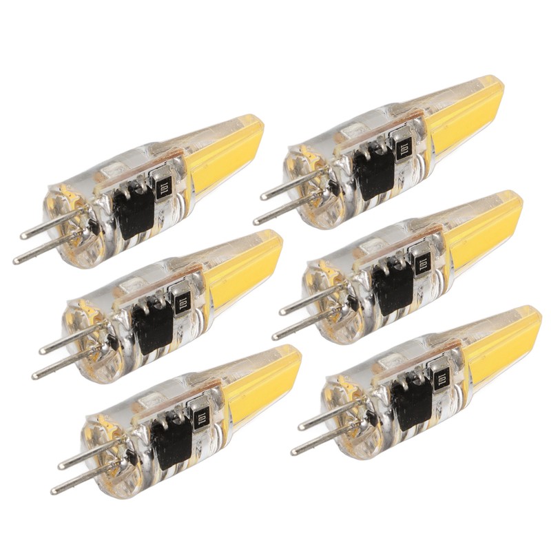 6 Pcs 6W 500LM G4 Bulb LED COB Silica Gel