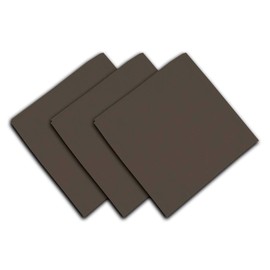 Soleil d'ocre Lots of 3 Napkins in Cotton Panama Taupe Ecru, 45 x 45 cm