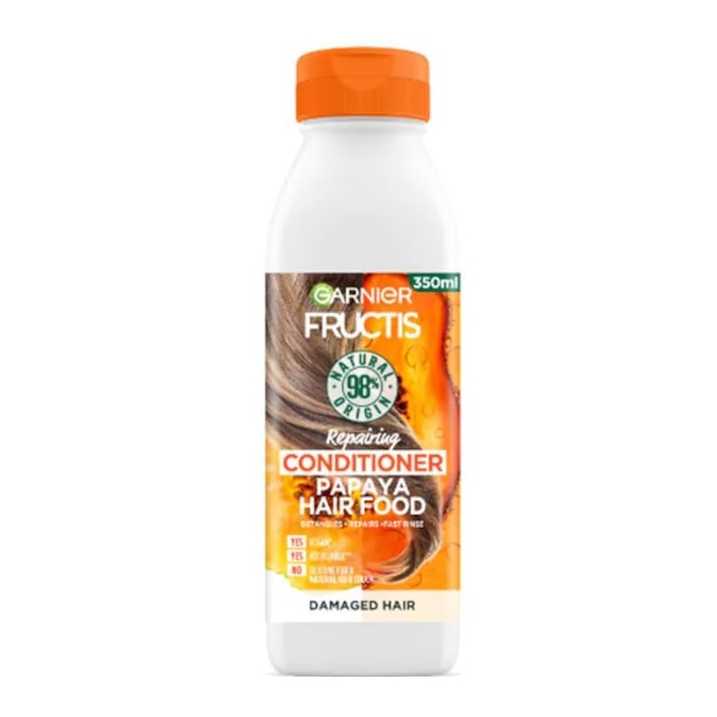 Garnier Acondicionador Fructis Hair Food Papaya, 350 Ml