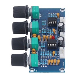 Módulo de Preamplificador de Audio, Módulo de Preamplificador NE5532 DC 12V a 24V Placa de Preamplificador de Audio Digital Placa de Tono de Preamplificador, Receptores Y Amplificadores