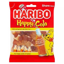 Haribo Happy Cola I Sweet Cola flavored Gummy Candy I 185g 6.5 ounce