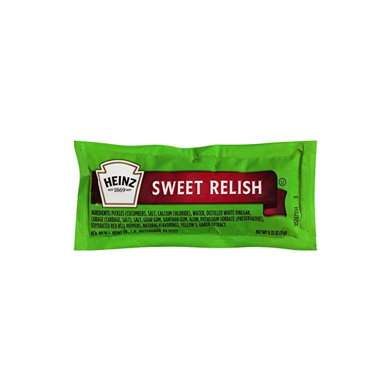 Heinz Sweet Relish Single Serve Packets (200 ct Pack)