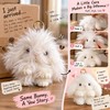 Fluffy Bunny Keychain for Bags & Keys – Messy or
