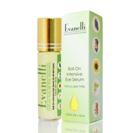 EVANELLI All Natural Vegan Face Oil Serum. Rollerball applicator. Made in USA