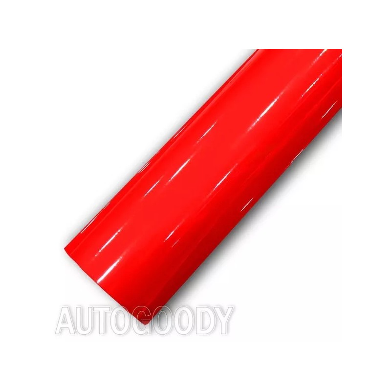 AUTOGOODY 12" x 60" Super Gloss Red Vinyl Film Wrap