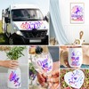 WRAPXPERT Holographic Vinyl Roll Light Purple, Holographic Permanent Vinyl Glossy