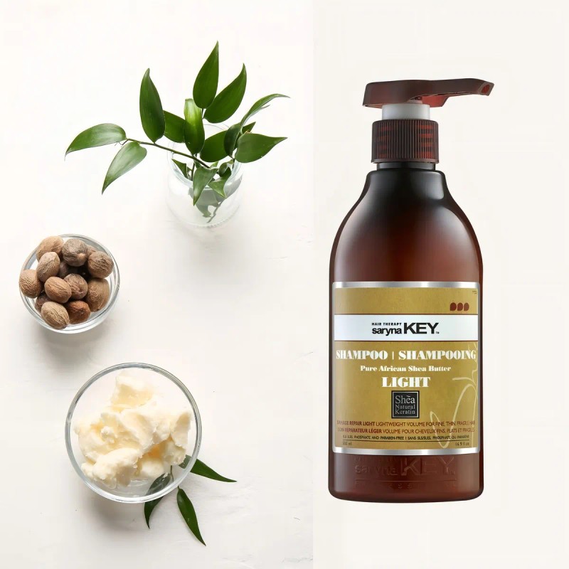 Shampoo Reparador Para Cabello Dañado Light Saryna Key 500ml