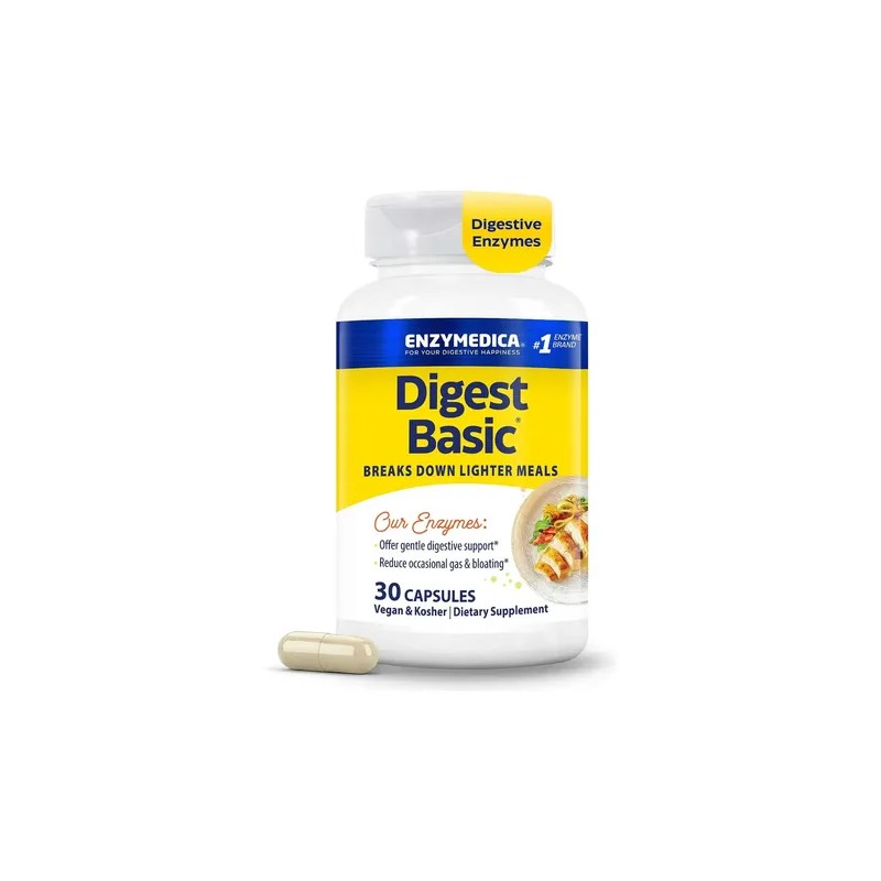 Enzymedica Digest Basic Cápsulas Enzimas Digestivas Suplemento