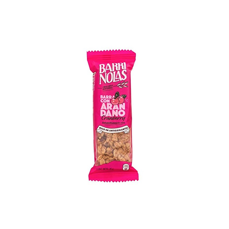 Barras nutritivas de avena con Arándano 100% natural (15 pz)