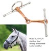 Horse Full Cheek Snaffle Stainless Steel Ring Snaffle Bit for
