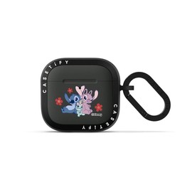 CASETiFY Bounce AirPods 4 Case with Ring [Lilo & Stitch Colab] - Stitch Family - Matte Charcoal