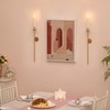 Sziqiqi Wall Candle Holder Gold: Candle Sconces Wall Decor Set