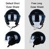 Open Face Motorcycle Helmet for Adults, DOT Approved,3/4 Retro Vespa