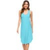 WiWi Womens Soft Pajamas Sleeveless Racerback Nightgown Full Slips Sleepshirts